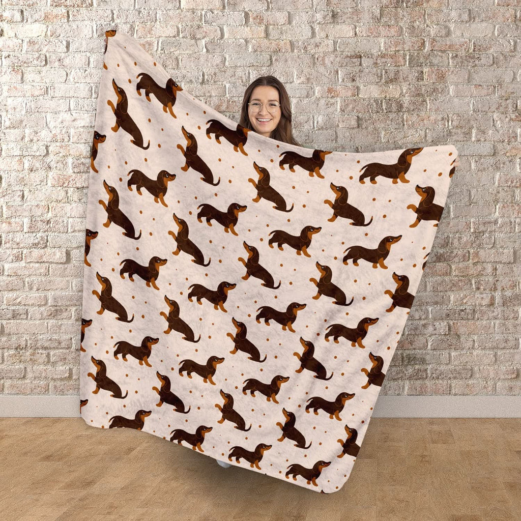 The Sausage Dog Fleece Blanket