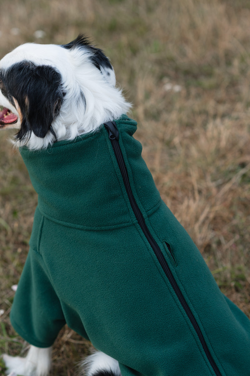 The Bothy Sleeved Fleece Coat – Hunter Green