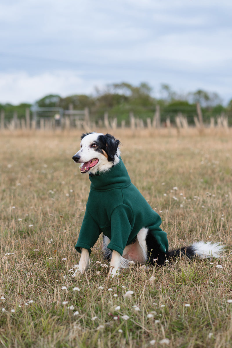 The Bothy Sleeved Fleece Coat – Hunter Green