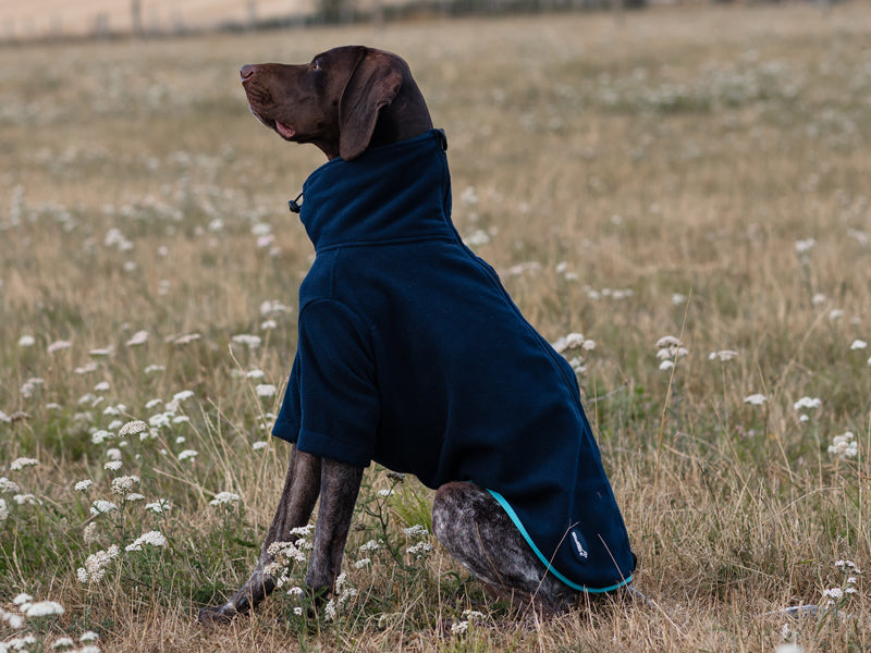 The Bothy Sleeved Fleece Coat – Navy