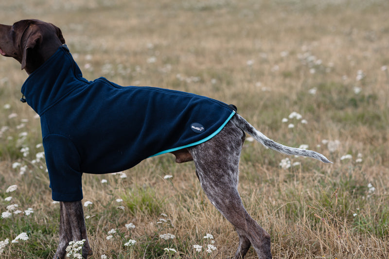 The Bothy Sleeved Fleece Coat – Navy