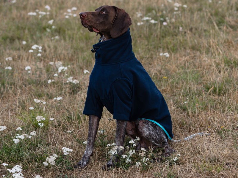 The Bothy Sleeved Fleece Coat – Navy