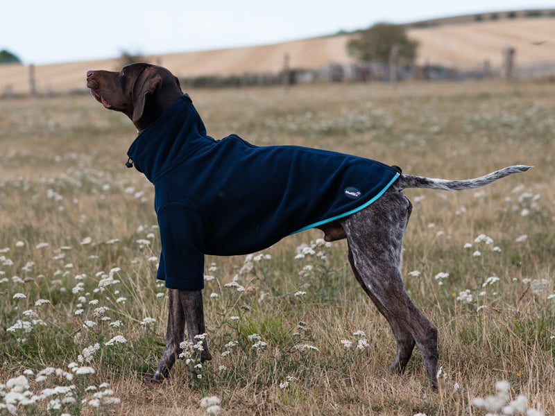 The Bothy Sleeved Fleece Coat – Navy